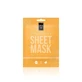 LAVISH CARE Sheet Mask Brightening Glow Me — маска для лица с витамином С для тонизирования и придания сияния, 25 г (оранжевая)