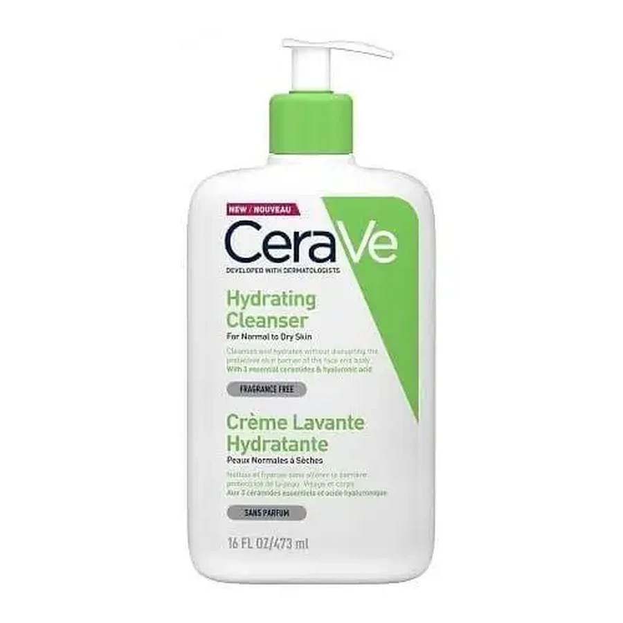 CeraVe | Увлажняющий очищающий крем | Очищающий крем для лица | Увлажняющий очищающий крем для тела | 473 мл: цены и характеристики