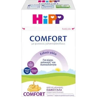 HIPP Comfort Спеціальне молоко з народження, проти газоутворення, кольок та запорів, 600 г