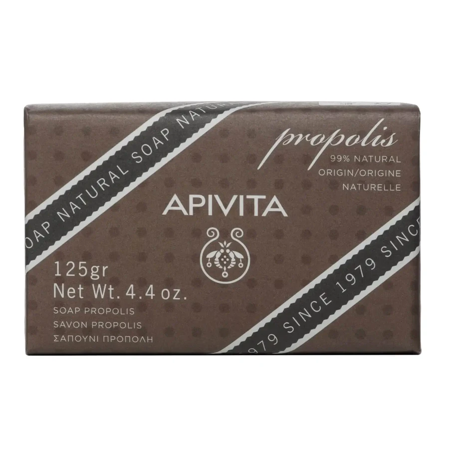 APIVITA Натуральное мыло с прополисом для лица и тела, 125 г: цены и характеристики
