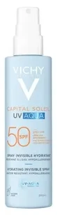Vichy Capital Soleil UV Aqua Spray — невидимый увлажняющий спрей с SPF 50, 200 мл