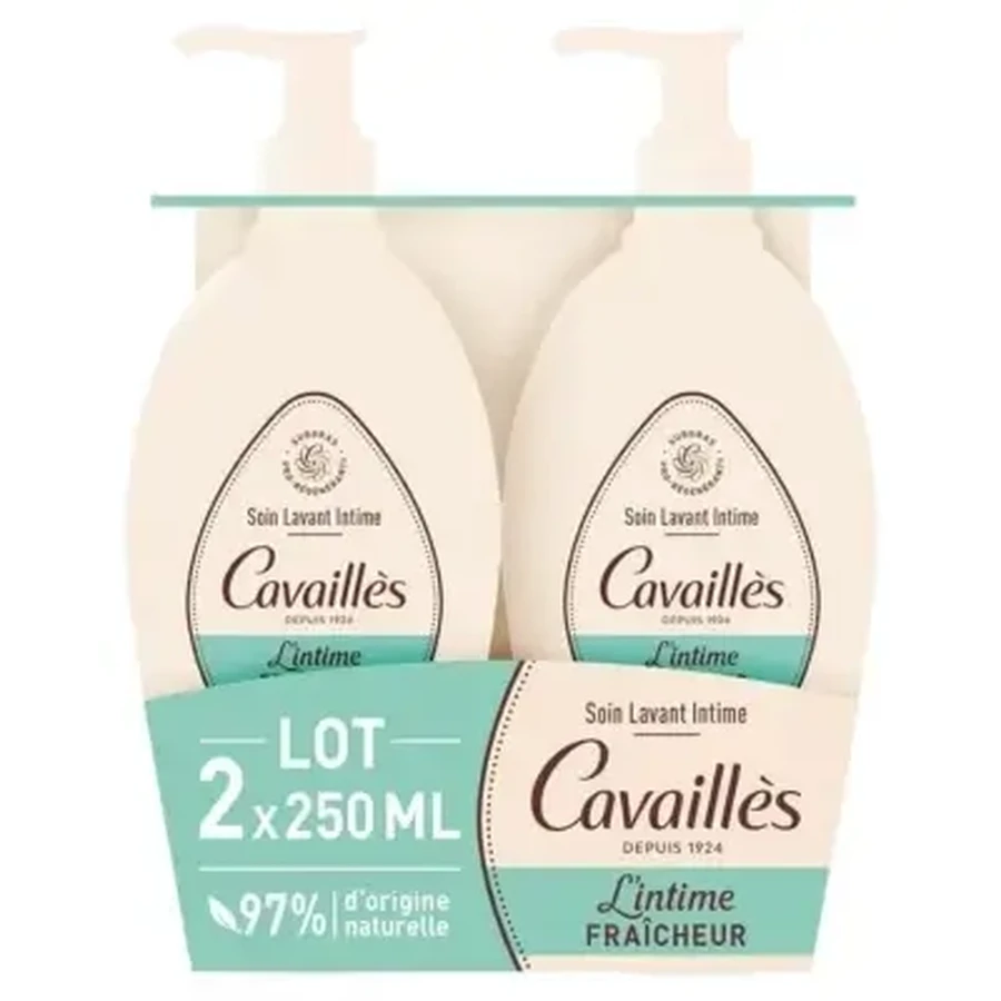 Cavaillès Освежающее средство для интимной гигиены, упаковка из 2 штук (2 × 250 мл): цены и характеристики
