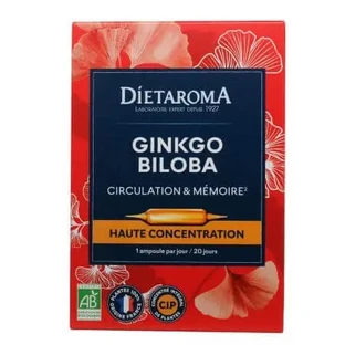 Гинкго билоба, 20 ампул, Laboratoires Dietaroma