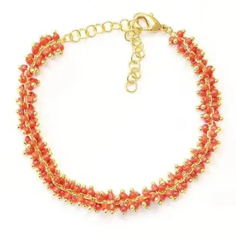FARMA BIJOUX Браслет із червоними коралами 17/22 см: ціни та характеристики