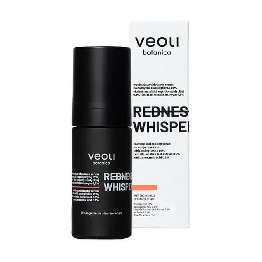 Veoli Botanica Redness Whisperer, заспокійливо-охолоджуюча сироватка для судин, 30 мл: ціни та характеристики