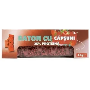 Хрусткий батончик з полуницею, 40 г, Mister Iron