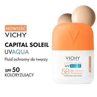 Vichy Capital Soleil, увлажняющий тонирующий флюид SPF50 PA+++, 50 мл