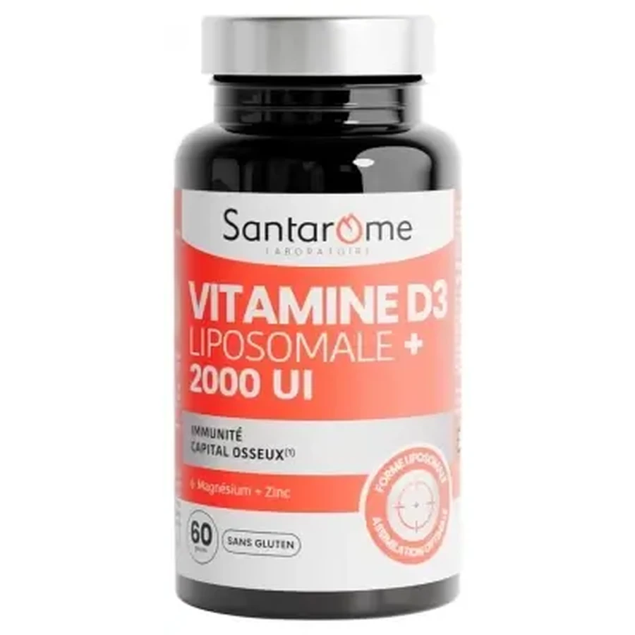 Santarome Липосомальный витамин D3 2000 МЕ, 60 капсул: цены и характеристики