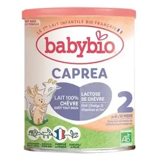 Babybio Caprea 2 — сухое молоко из козьего молока для детей от 6 до 12 месяцев, органическое, 400 г