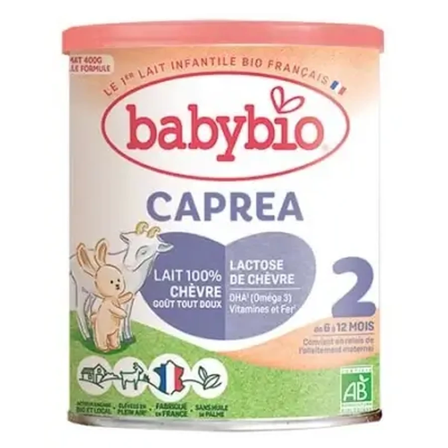 Babybio Caprea 2 Сухе молоко з козячого молока для дітей віком від 6 до 12 місяців, органічне, 400 г: ціни та характеристики