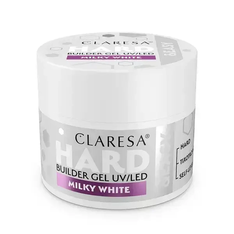 Claresa Hard&amp;Easy Builder Gel, гель для наращивания ногтей, Milky White, 45 г: цены и характеристики