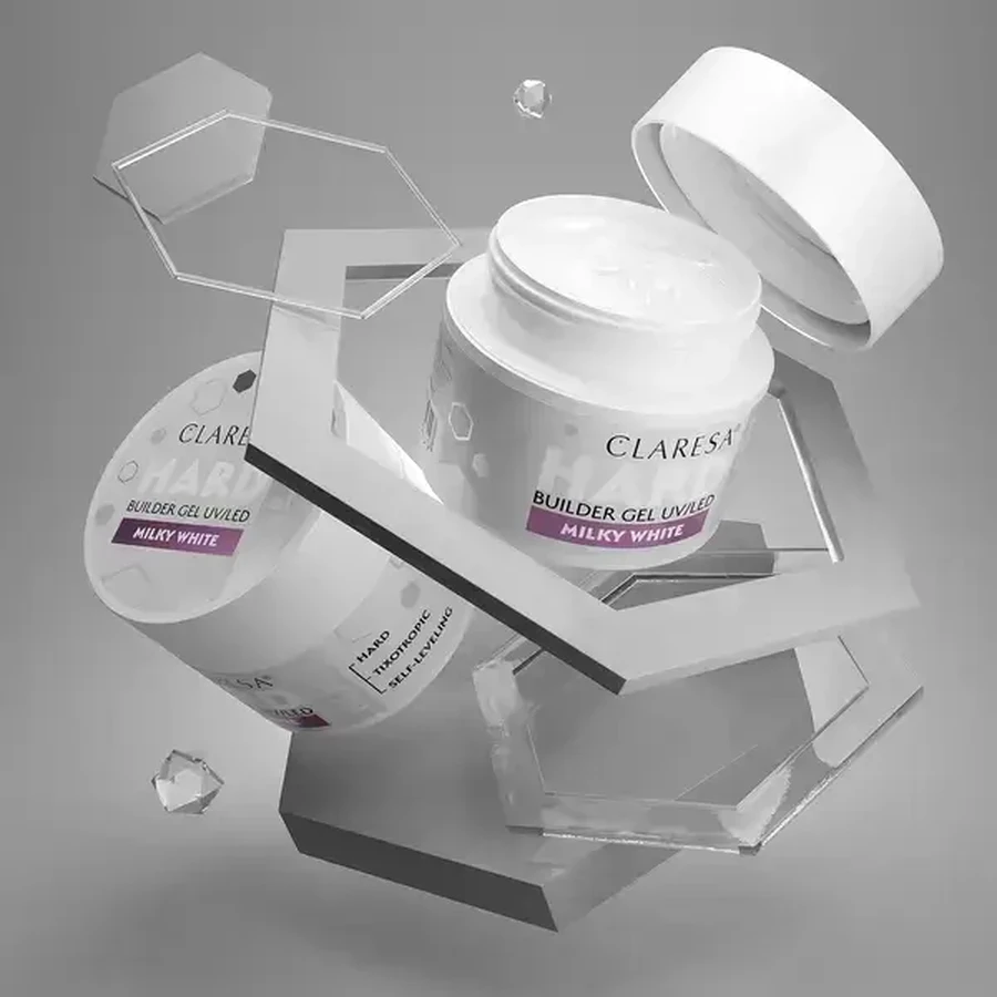 Claresa Hard&amp;Easy Builder Gel, гель для наращивания ногтей, Milky White, 45 г: цены и характеристики