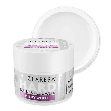 Claresa Hard&amp;Easy Builder Gel, гель для наращивания ногтей, Milky White, 45 г: цены и характеристики