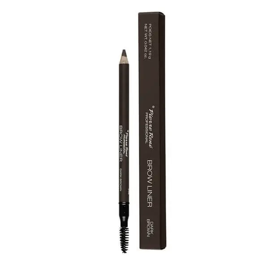 Pierre Rene, карандаш для бровей с щеточкой Brown Liner № 04 Dark Brown, 1,19 г: цены и характеристики