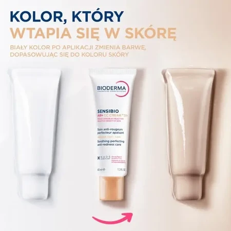 Bioderma Sensibio AR+ CC SPF 50+ — защитный крем, успокаивающий кожу и снимающий покраснения, светлый оттенок, 40 мл: цены и характеристики