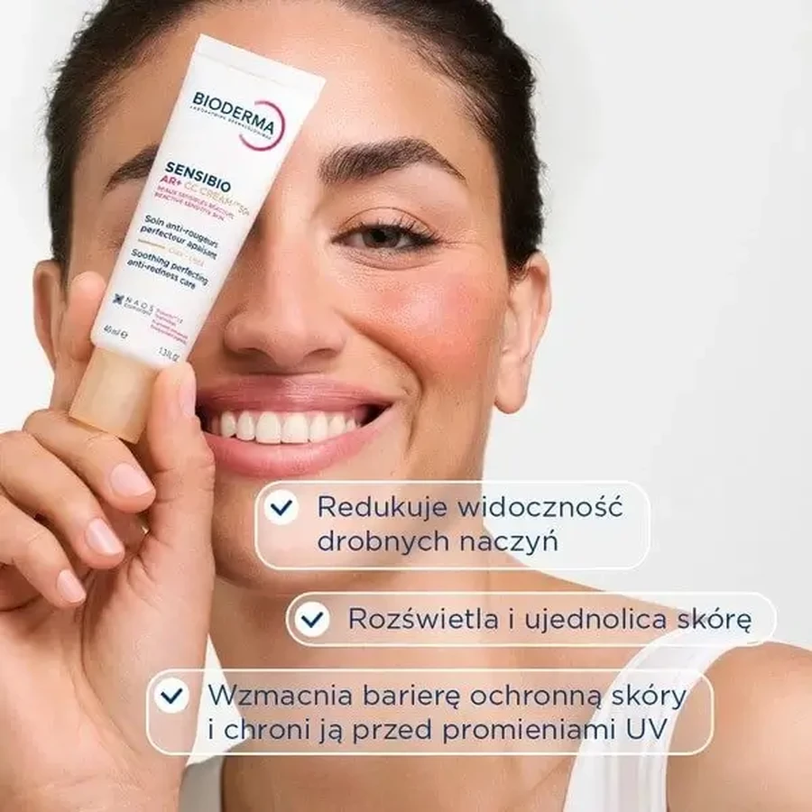 Bioderma Sensibio AR+ CC SPF 50+ — защитный крем, успокаивающий кожу и снимающий покраснения, светлый оттенок, 40 мл: цены и характеристики