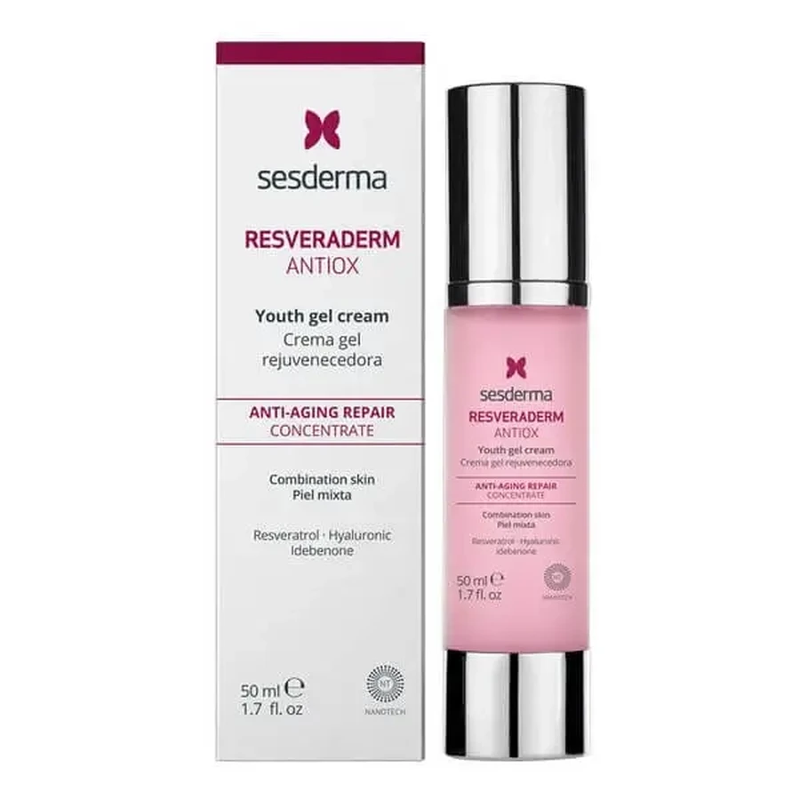 Sesderma Resveraderm Antiox, крем-гель, омолаживающий концентрат, 50 мл: цены и характеристики