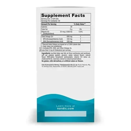 Omega-3D, Лимон, 690 мг, капсулы, 60 шт.: цены и характеристики