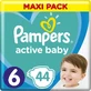 PAMPERS Дитячі підгузки Active Baby №6 13–18 кг, 44 шт., Maxi Pack