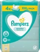 PAMPERS Sensitive Детские салфетки без спирта и отдушек, упаковка XXL (4 упаковки по 80 штук) 320 штук
