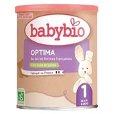 Babybio Optima 1 з молоком з французьких ферм, 0–6 місяців, органічний, 400 г