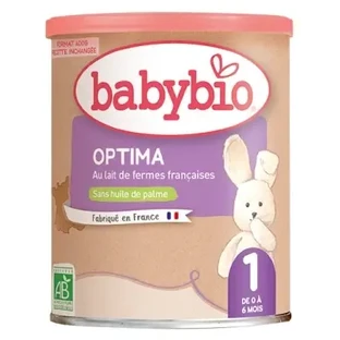 Babybio Optima 1 з молоком з французьких ферм, 0–6 місяців, органічний, 400 г