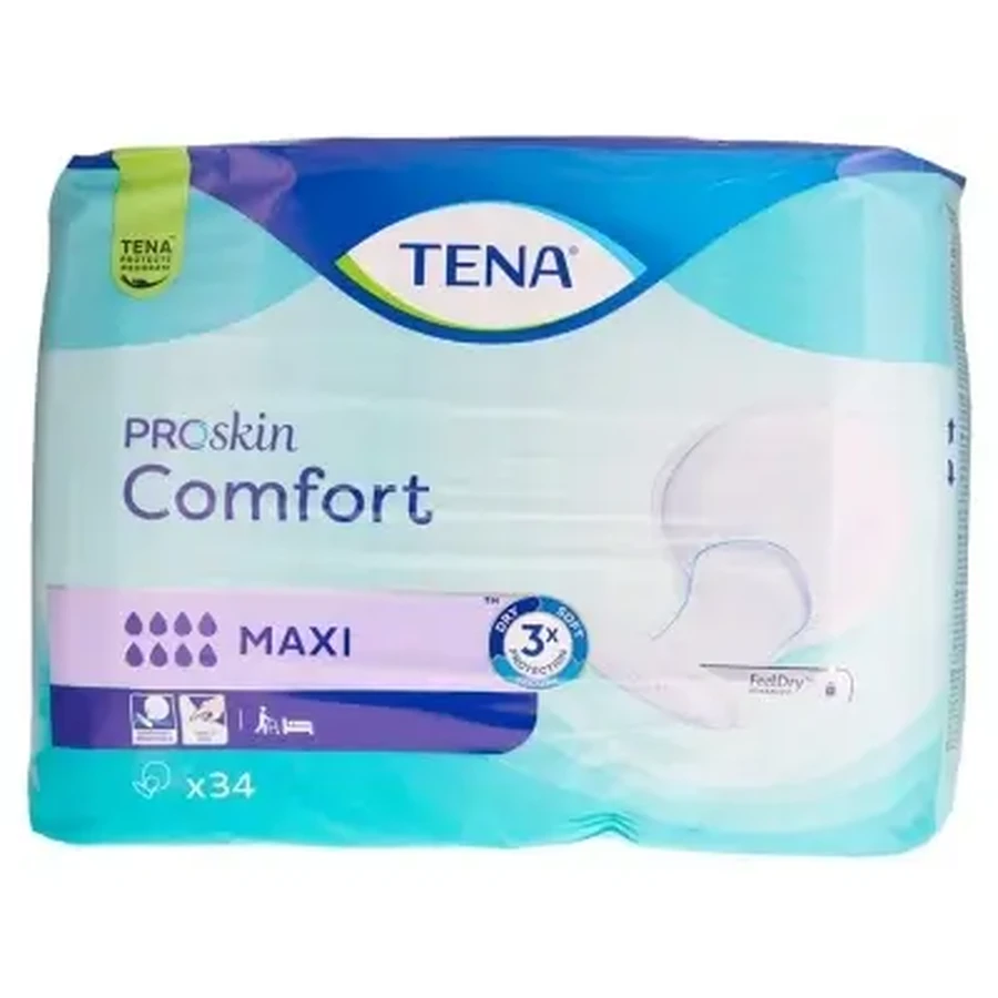 Tena ProSkin Comfort Maxi 34: анатомические прокладки: цены и характеристики