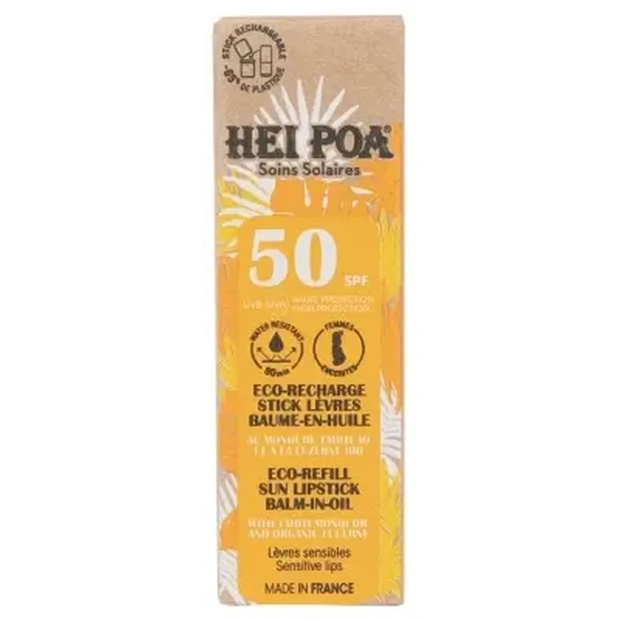 Бальзам для губ Hei Poa SPF 50, екологічна заправка 4 г: ціни та характеристики