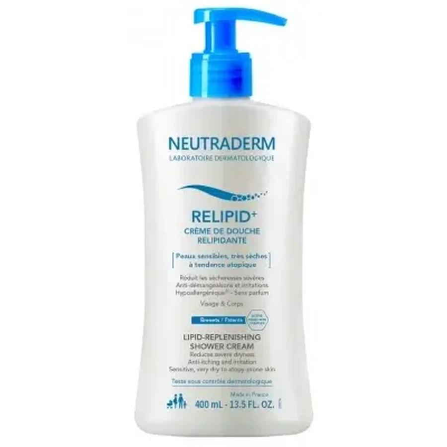 Neutraderm Relipid+ Регенеруюча душова крем для відновлення ліпідів 400 мл: ціни та характеристики