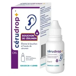 Bausch + Lomb Cérudrop, засіб для видалення вушної сірки, 12 мл