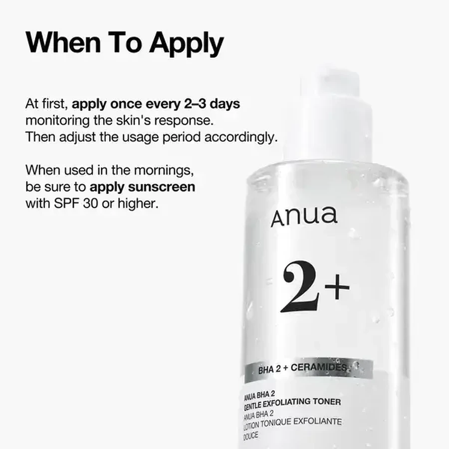 Anua, BHA 2% Gentle Exfoliating Toner, нежный отшелушивающий тоник для лица с 2% BHA, 150 мл: цены и характеристики