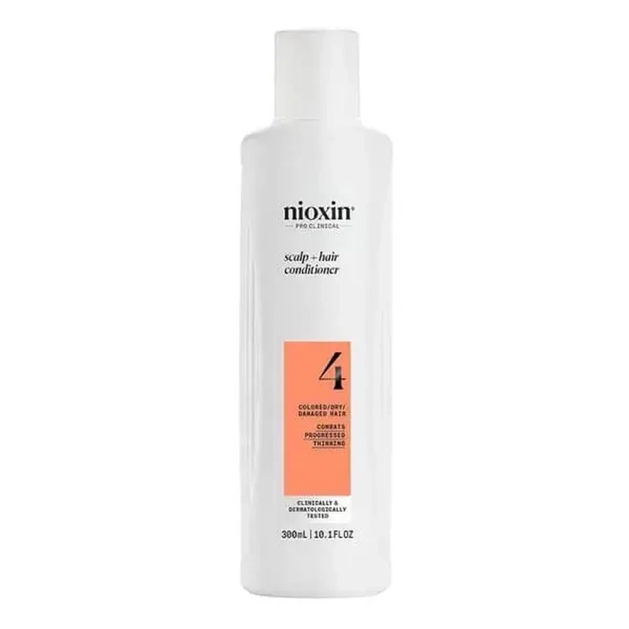 Nioxin System 4 Scalp + Hair Conditioner, кондиціонер для зміцнення фарбованого волосся та волосся з прогресуючим випадінням, 300 мл: ціни та характеристики