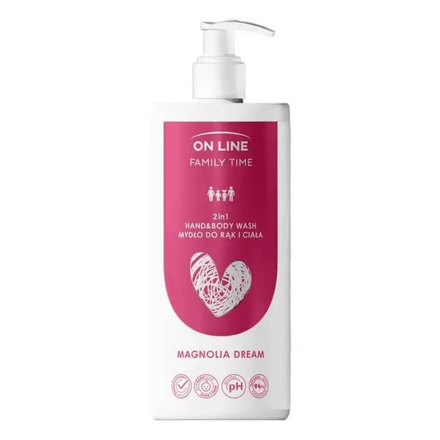 On Line Family Time, мило 2 в 1 «Magnolia Whisper», 500 мл: ціни та характеристики