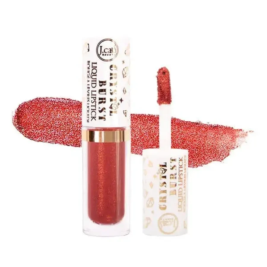 J.Cat Beauty Crystal Burst Liquid Lipstick, блеск для губ с блестками 105 Metallic Berry, 0,8 г: цены и характеристики