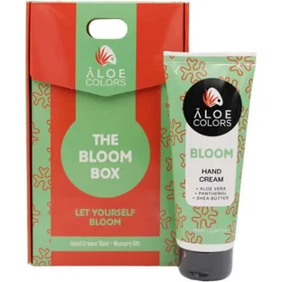 ALOE COLORS Різдвяна акція «The Bloom Box» — зволожуючий крем для рук Bloom 75 мл та таємничий подарунок