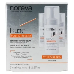Noreva Iklen+ [Pure-C-Reverse] Осветляющая сыворотка, упаковка из 3 штук (по 8 мл каждая)