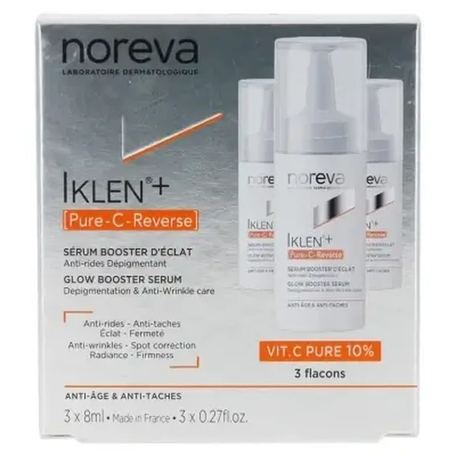 Noreva Iklen+ [Pure-C-Reverse] Сироватка для сяйва шкіри, набір із 3 штук (по 8 мл кожна): ціни та характеристики