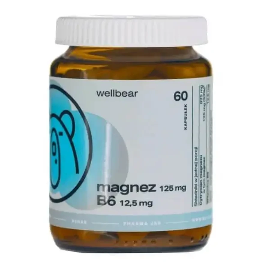 Wellbear Магний + витамин B6, капсулы, 60 шт.: цены и характеристики