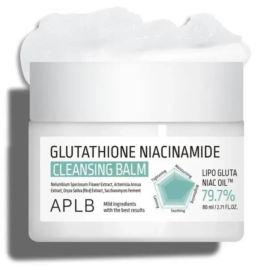 APLB Glutathione Niacinamide Cleansing Balm, бальзам для зняття макіяжу з глутатіоном і ніацинамідом, 80 мл: ціни та характеристики