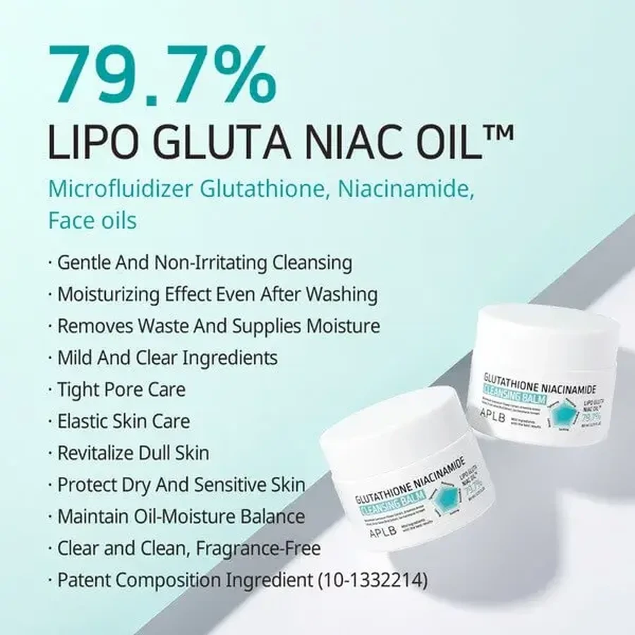 APLB Glutathione Niacinamide Cleansing Balm, бальзам для зняття макіяжу з глутатіоном і ніацинамідом, 80 мл: ціни та характеристики