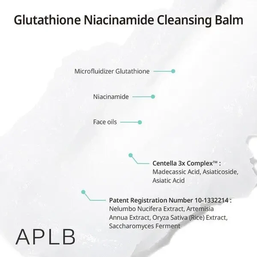APLB Glutathione Niacinamide Cleansing Balm, бальзам для зняття макіяжу з глутатіоном і ніацинамідом, 80 мл: ціни та характеристики