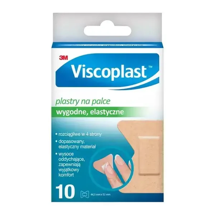 Viscoplast Пластирі для пальців, 44,5 мм × 51 мм, 10 шт.: ціни та характеристики