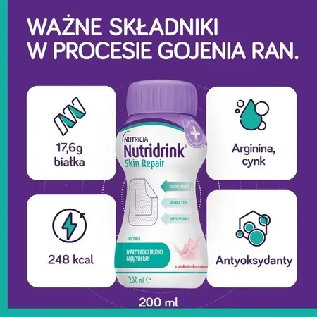 Набор Nutridrink Skin Repair, жидкость, со вкусом клубники, шоколада и ванили, 4 шт. по 200 мл (x3) + INTENO Soft Care, уходовые салфетки, 10 шт.: цены и характеристики