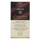 Apivita | My Color Elixir — перманентна фарба для волосся № 6.65, насичений червоний | 50 мл