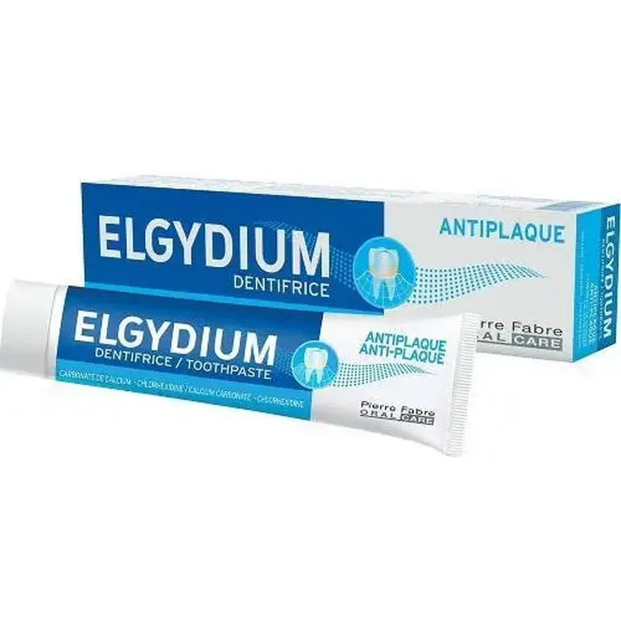 ELGYDIUM Antiplaque — зубная паста для уменьшения зубного налета и реминерализации эмали, 100 мл: цены и характеристики