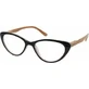 EYELEAD Очки для чтения — Presbyopia Bordeaux Butterfly с деревянными дужками E206 +1,00