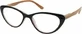 EYELEAD Очки для чтения — Presbyopia Bordeaux Butterfly с деревянными дужками E206 +1,00