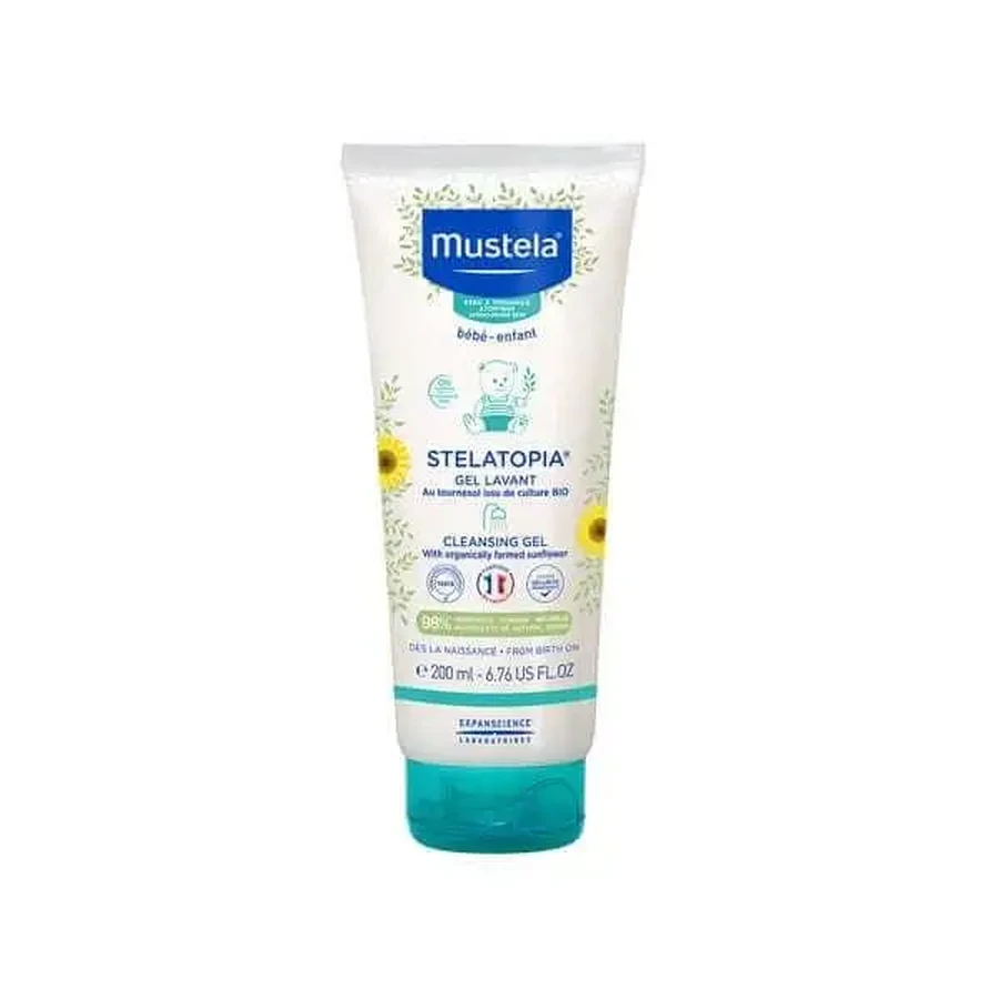 MUSTELA Stelatopia Gel Lavant — очищающий гель, пенящийся гель для тела и волос, 200 мл: цены и характеристики