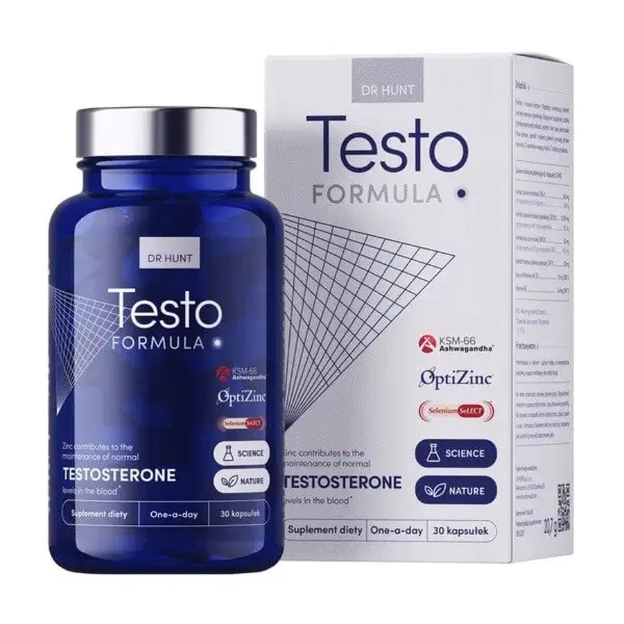 Dr Hunt Testo Formula, твердые капсулы, 30 шт.: цены и характеристики