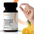 Sundose Вітамін С з екстрактом ацероли, тверді капсули, 30 шт.: ціни та характеристики